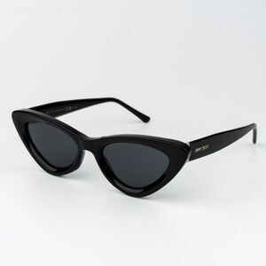 Jimmy Choo Women Sunglasses Black Grey Cat Eye ADDY/S 0807 BRAND NEW